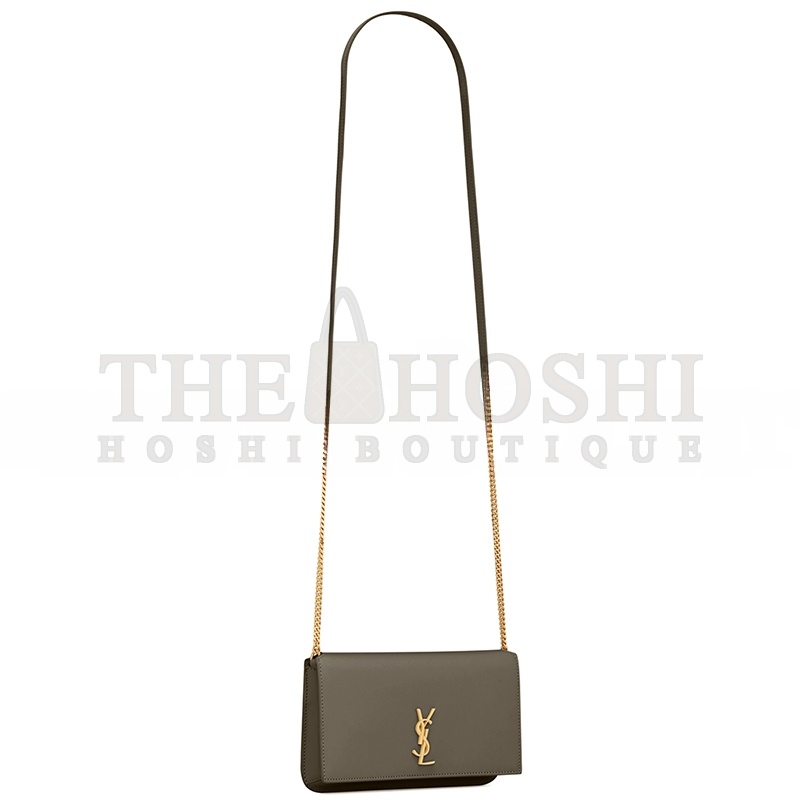 Y51 CASSANDRE PHONE HOLDER IN SMOOTH LEATHER 6350950U40J3212 (18.5*11*2.5cm) Master Quality